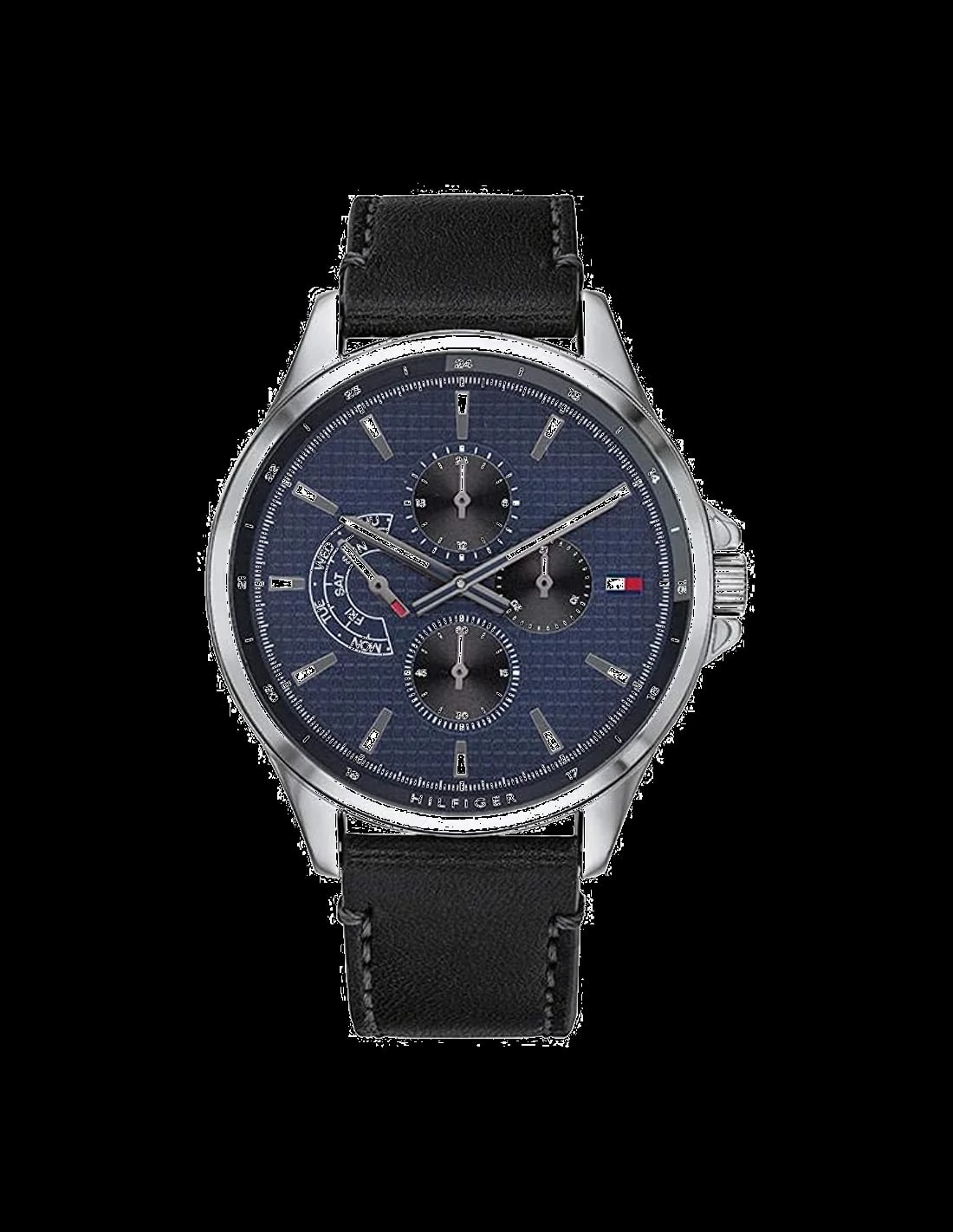 Montre Tommy Hilfiger 1791616 homme cadran bleu bracelet cuir