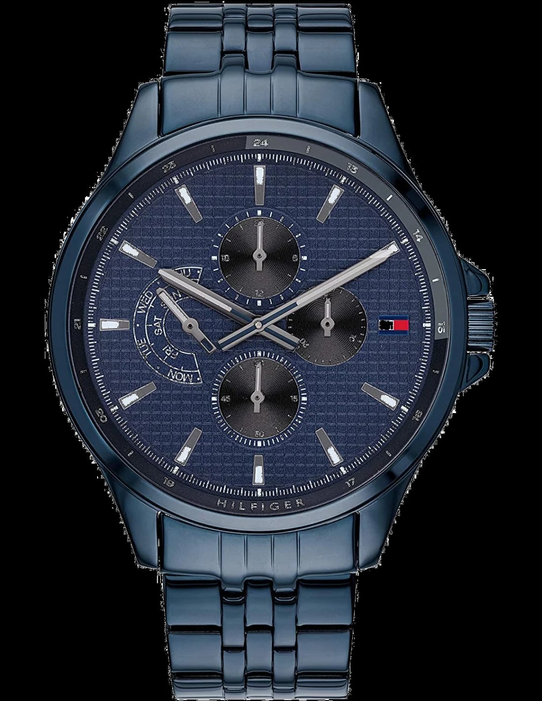 Montre Tommy Hilfiger 1791618 homme cadran bleu bracelet acier inoxydable