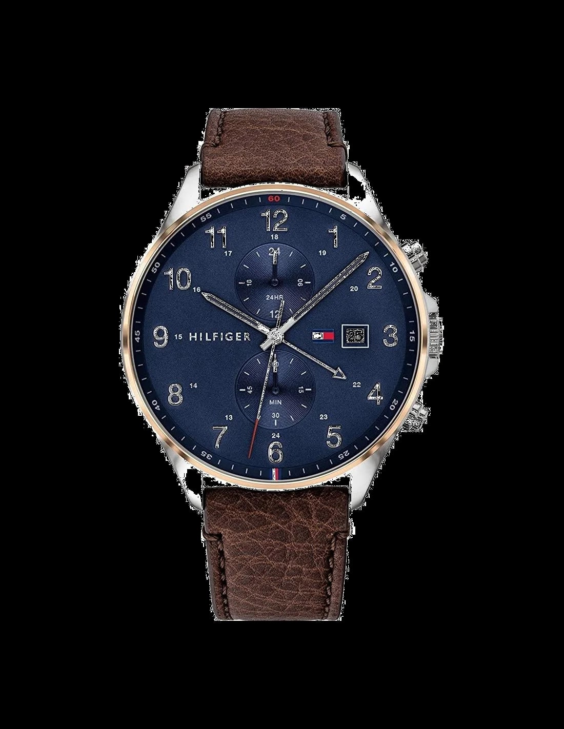 Montre Tommy Hilfiger 1791712 homme cadran bleu bracelet cuir