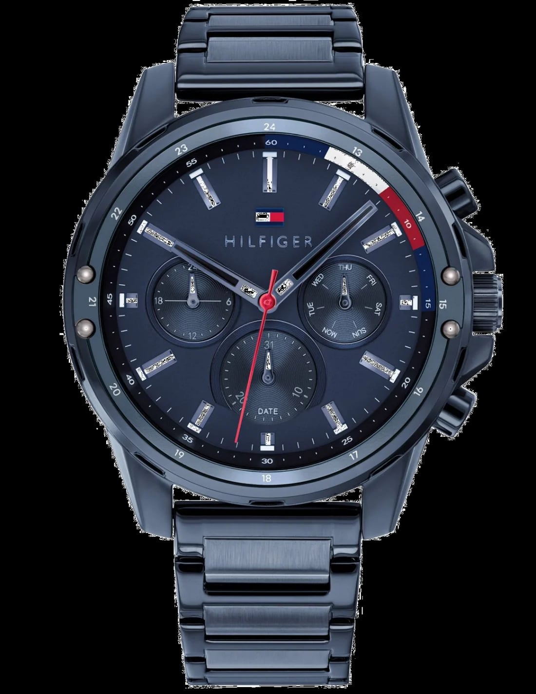 Montre Tommy Hilfiger 1791789 homme cadran bleu bracelet acier inoxydable