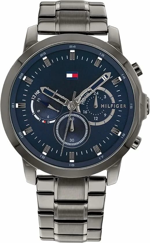 Montre Tommy Hilfiger 1791796 homme cadran bleu bracelet acier inoxydable