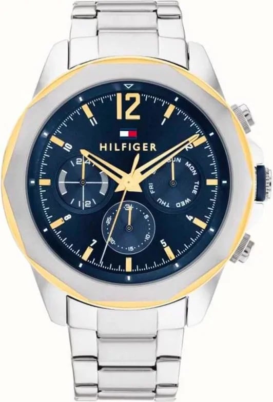 Montre Tommy Hilfiger 1792059 homme cadran bleu bracelet acier inoxydable