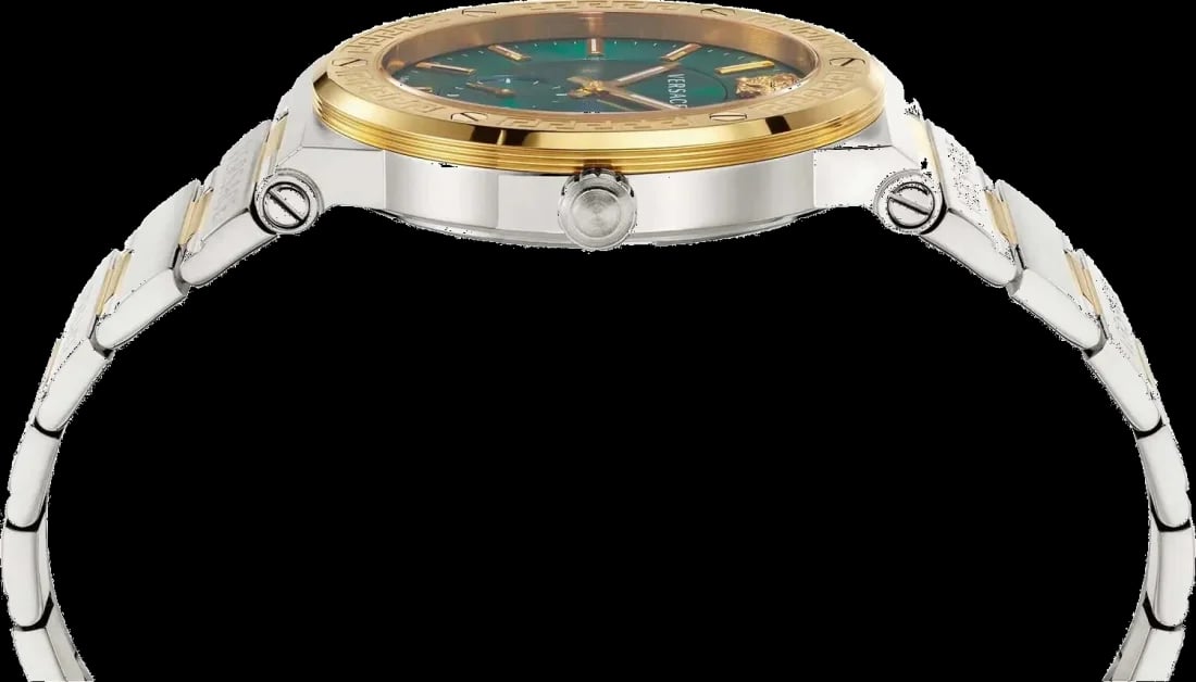 Montre Versace VEVI00420 homme détail cadran vert