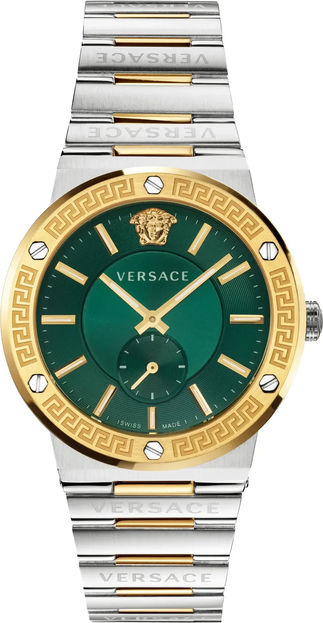 Montre Versace VEVI00420 homme cadran vert bracelet acier