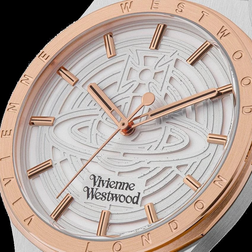 Montre Vivienne Westwood VV249SLSR homme verso boîtier bicolore