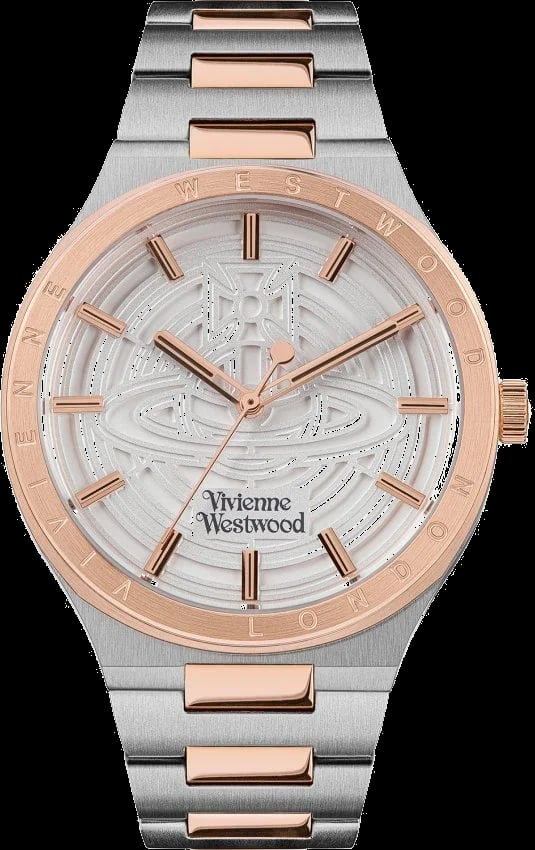 Montre Vivienne Westwood VV249SLSR homme cadran argent bracelet acier inoxydable