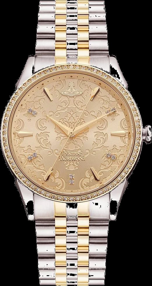 Montre Vivienne Westwood VV208CPSG cadran doré bracelet bicolore acier