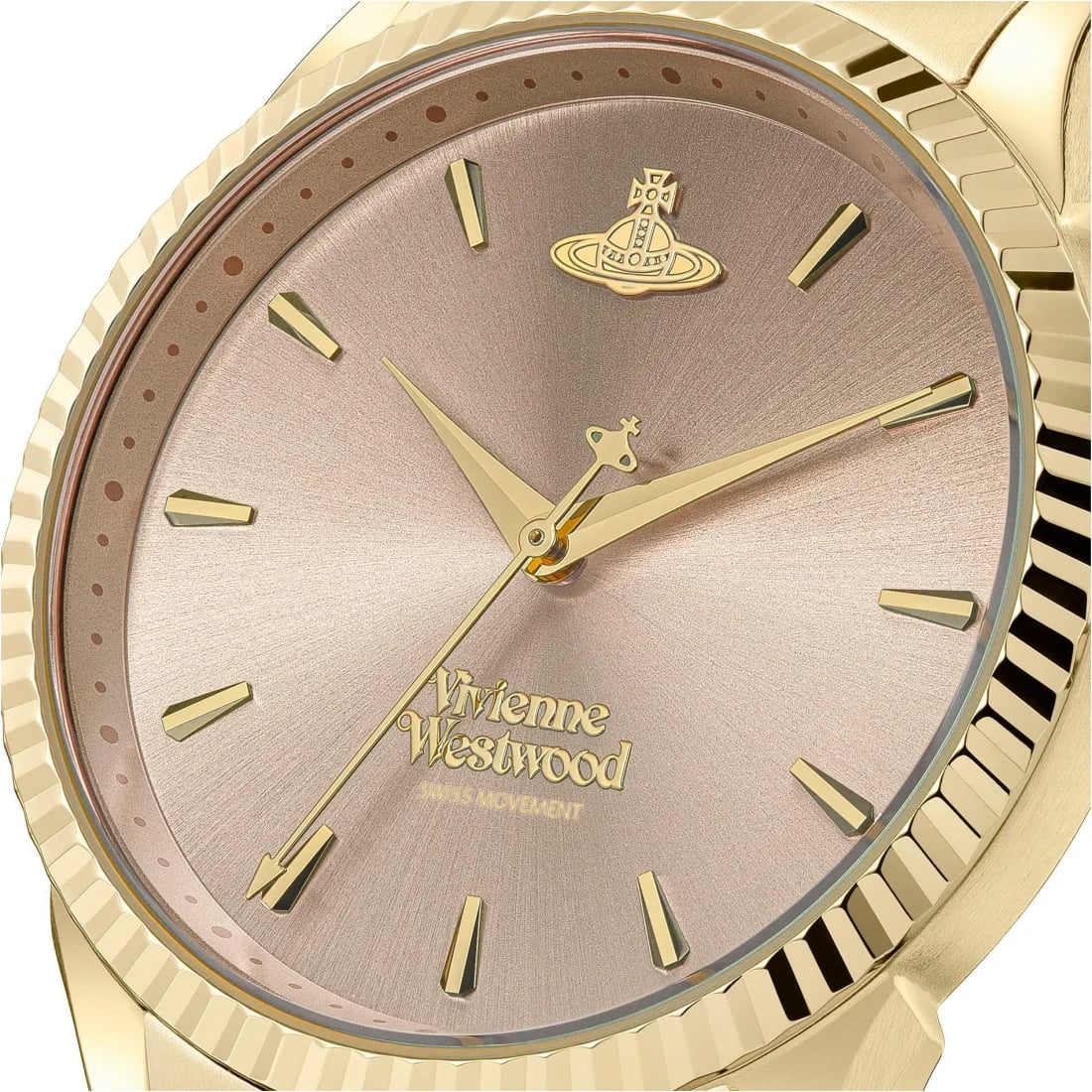 Montre Vivienne Westwood VV240PKGD femme détail cadran rose