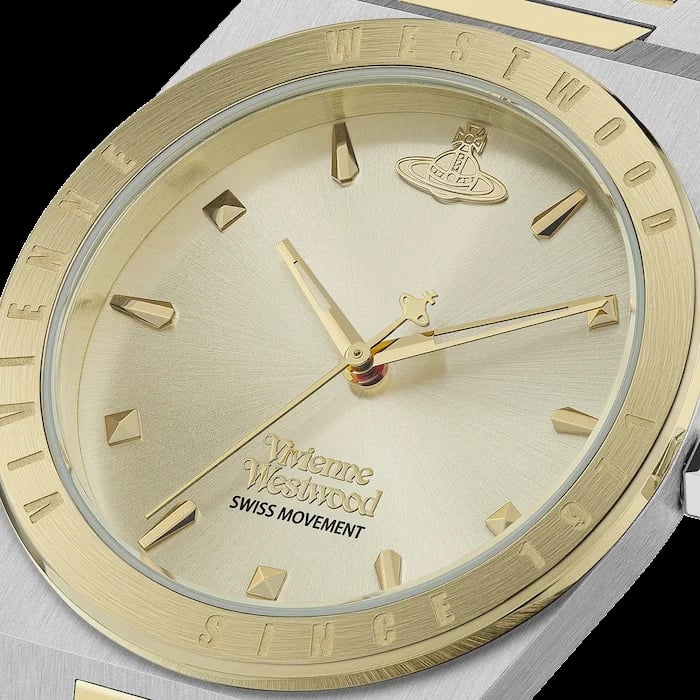 Montre Vivienne Westwood VV244CPSG femme verso boîtier bicolore