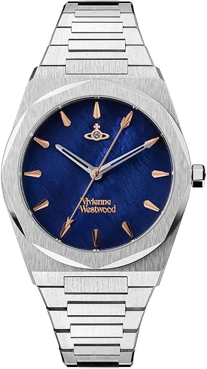 Montre Vivienne Westwood VV244DBLSL femme cadran bleu bracelet acier