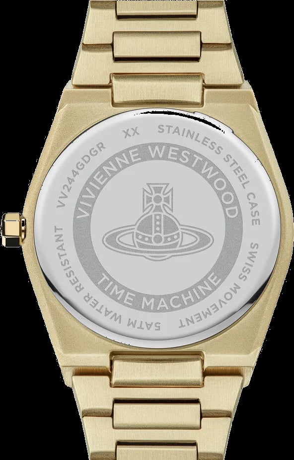 Montre Vivienne Westwood VV244GDGR femme détail bracelet acier inoxydable