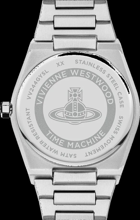 Montre Vivienne Westwood VV244GYSL femme verso boîtier argent