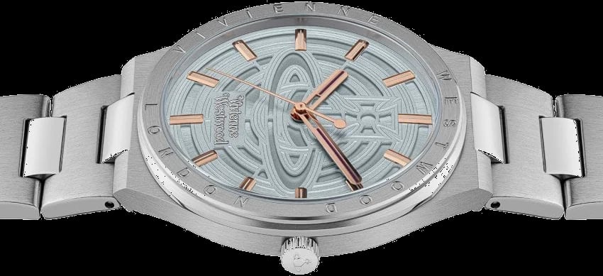 Montre Vivienne Westwood VV257LBLSL femme détail bracelet acier inoxydable