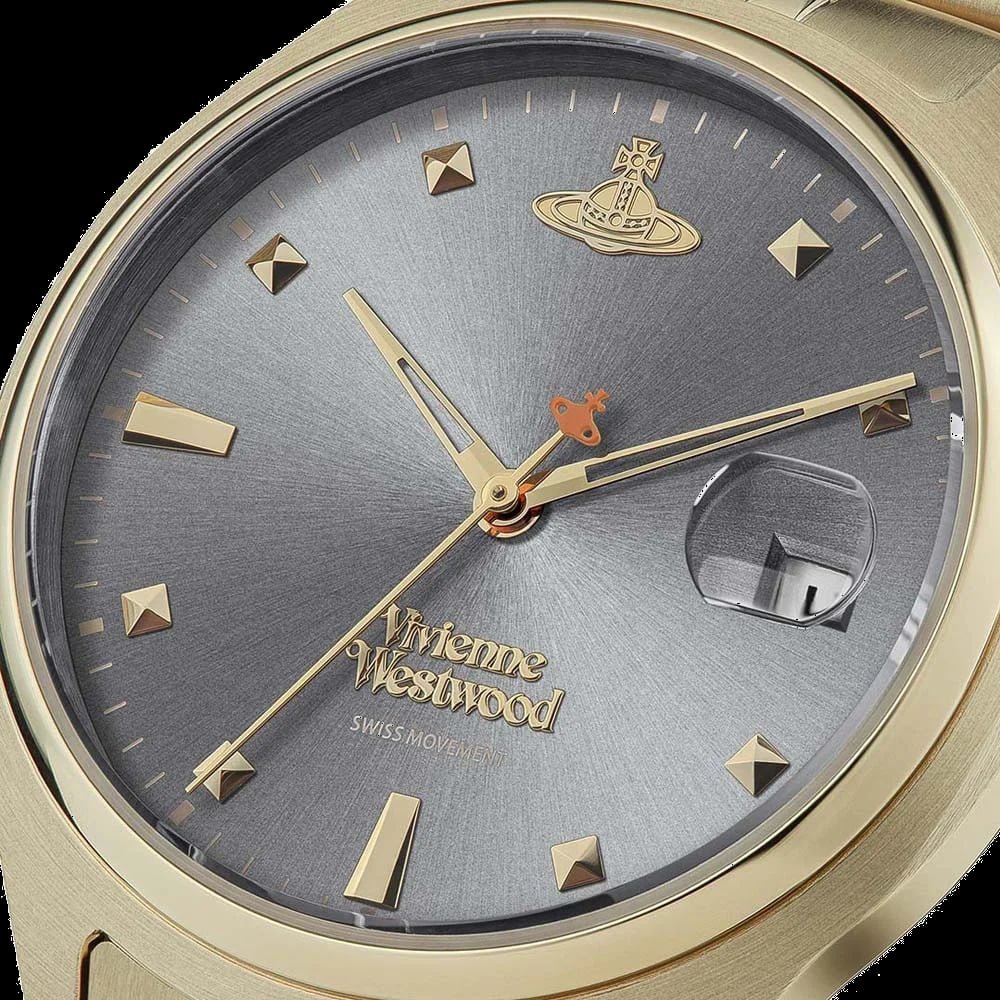 Montre Vivienne Westwood VV261GYGD femme détail cadran gris