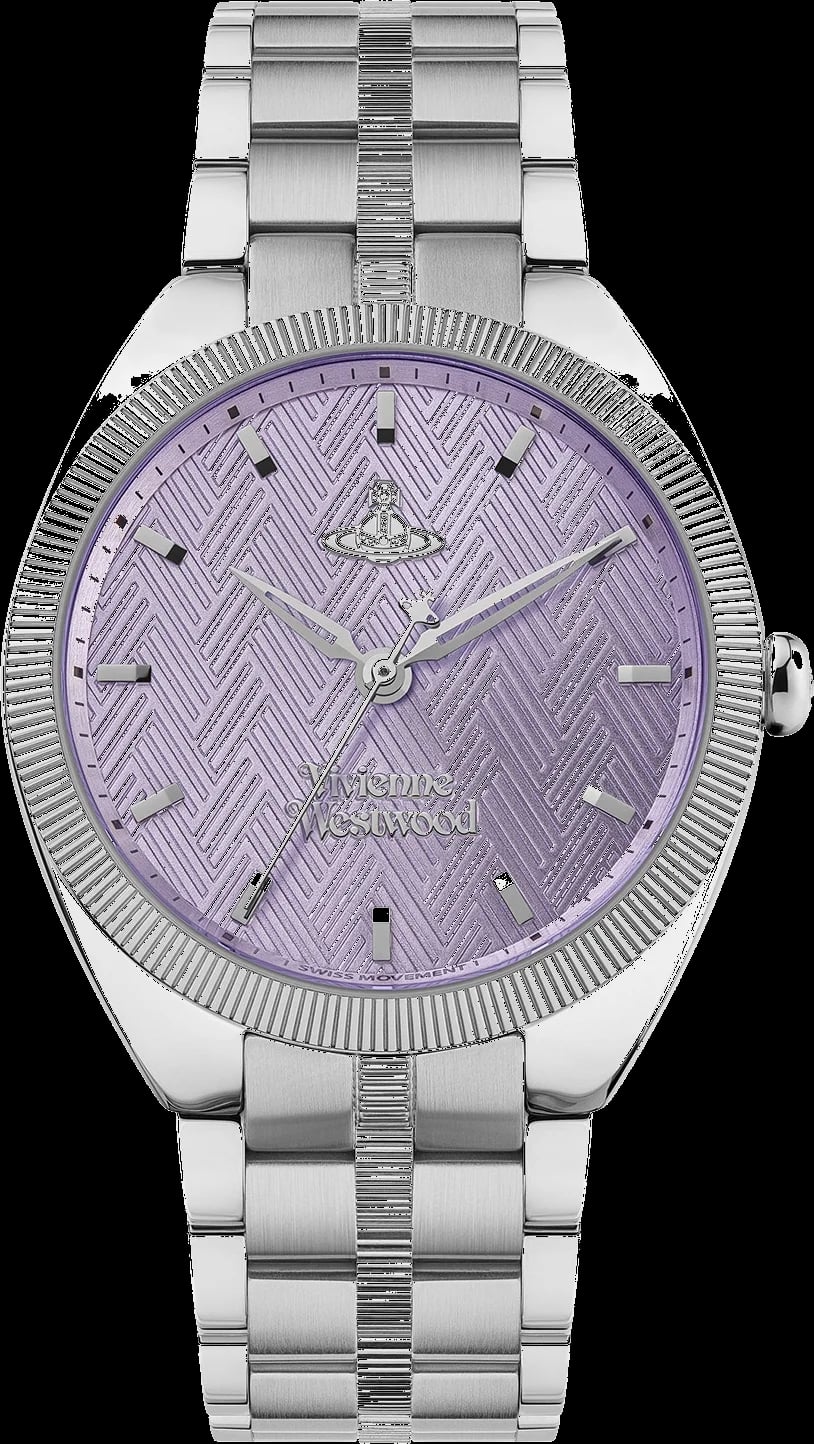 Montre Vivienne Westwood VV281PPSL femme cadran violet bracelet acier inoxydable