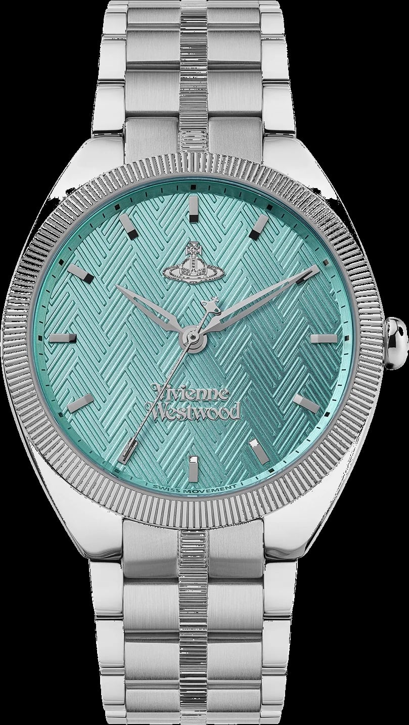 Montre Vivienne Westwood VV281TQSL femme cadran turquoise bracelet acier inoxydable