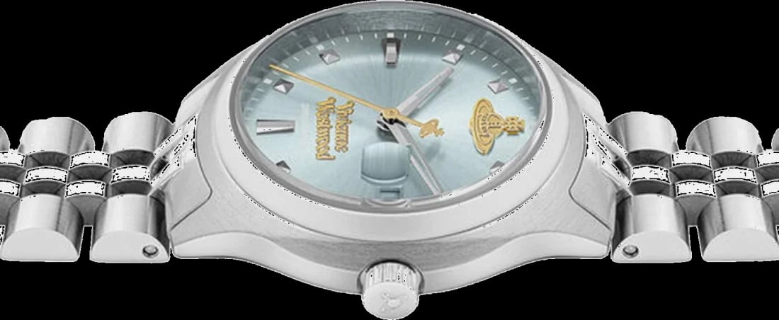 Montre Vivienne Westwood VV311LBLSL femme verso boîtier argent