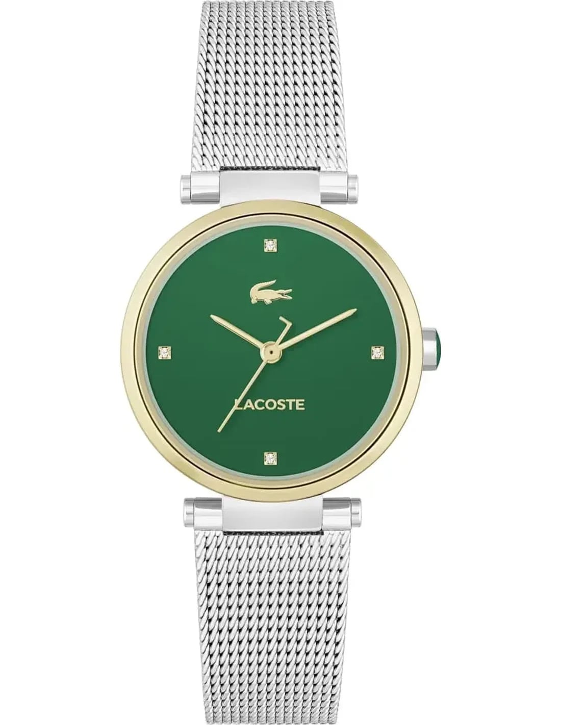 Lacoste Orba 2001348 Green Dial Milanese Mesh Women's Watch