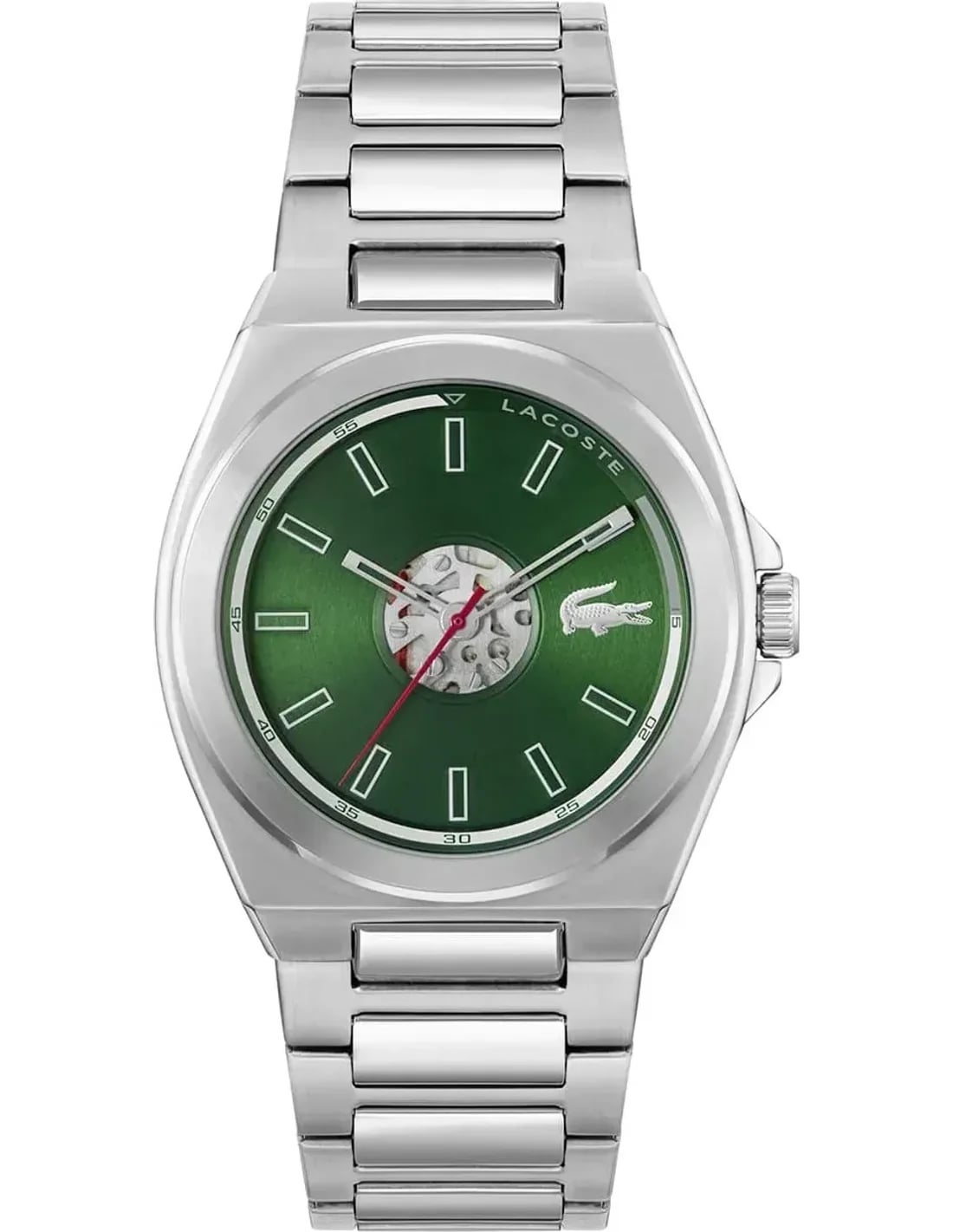 Montre Lacoste 2011335 homme cadran vert bracelet acier