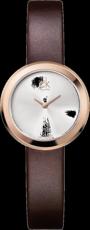Calvin Klein K3N236G6 Brown Leather Strap Women's Watch