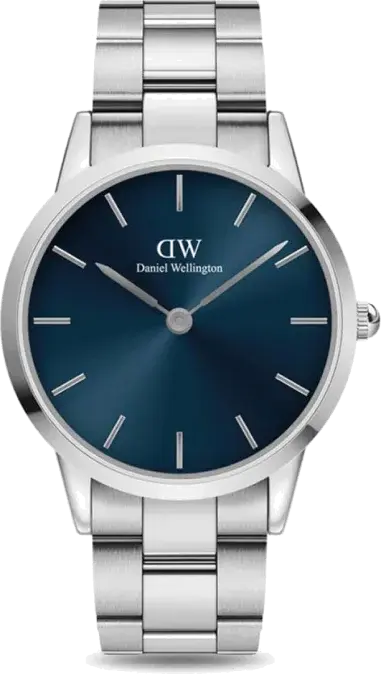 Montre femme Daniel Wellington DW00100457 Iconic Link Arctic cadran bleu