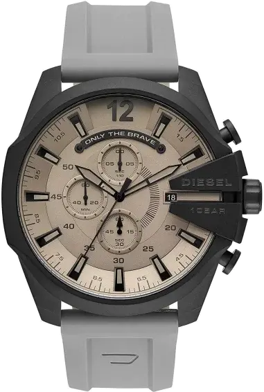 Diesel DZ4496 Mega Chief Men's Watch with Black Silicone Strap