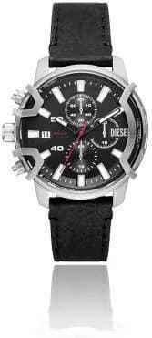 Diesel DZ4603 Black Leather Strap Men's Watch