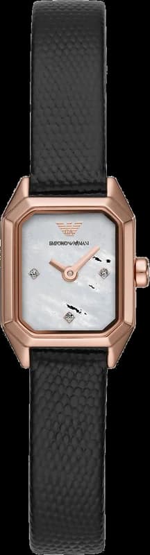 Emporio Armani AR11248 Octagonal Dial Mother-of-Pearl and Crystals Women's Watch