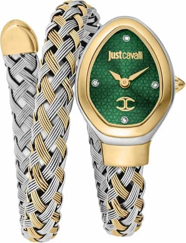 Just Cavalli JC1L264M0065 Two-Tone Stainless Steel Green Dial Men's Watch
