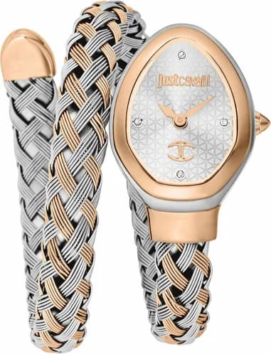 Just Cavalli JC1L264M0075 Two-Tone Snake Motif Men's Watch