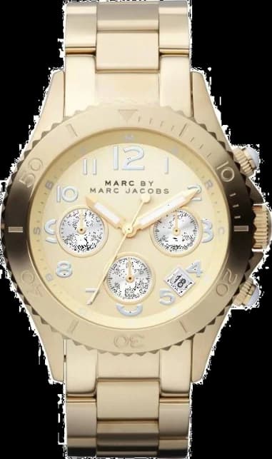 Marc by Marc Jacobs Rock Chrono MBM3188 Yellow Gold Stainless Steel Bracelet Men's Watch