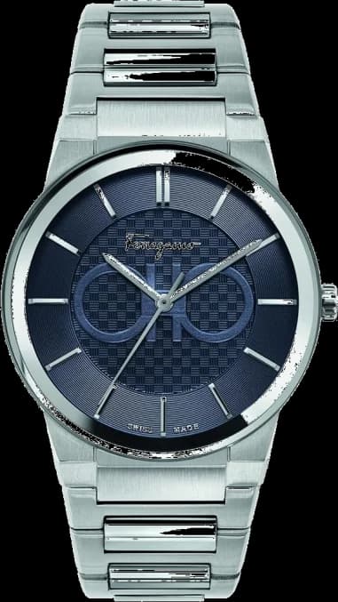 Salvatore Ferragamo SFHP00620 Stainless Steel Men's Watch with Navy Dial