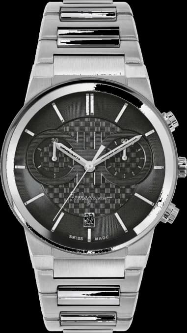 Salvatore Ferragamo SFME00321 Chronograph Stainless Steel Black Dial Men's Watch