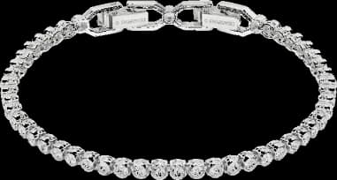 Swarovski Emily White Rhodium-Plated Bracelet
