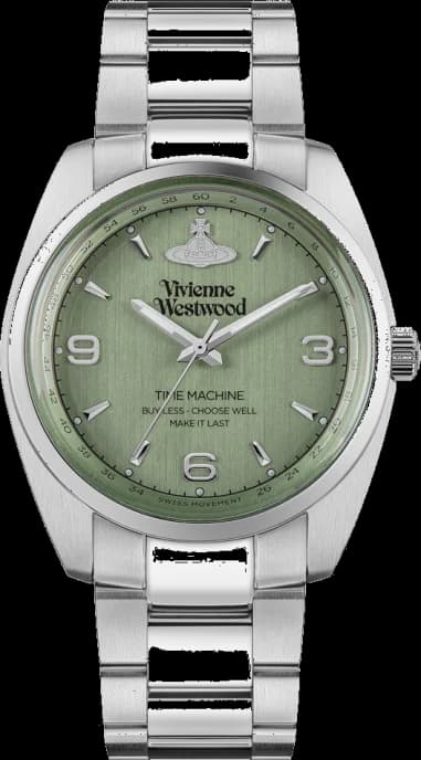 Vivienne Westwood VV274GRSL Pennington Stainless Steel Silver with Deep Green Dial