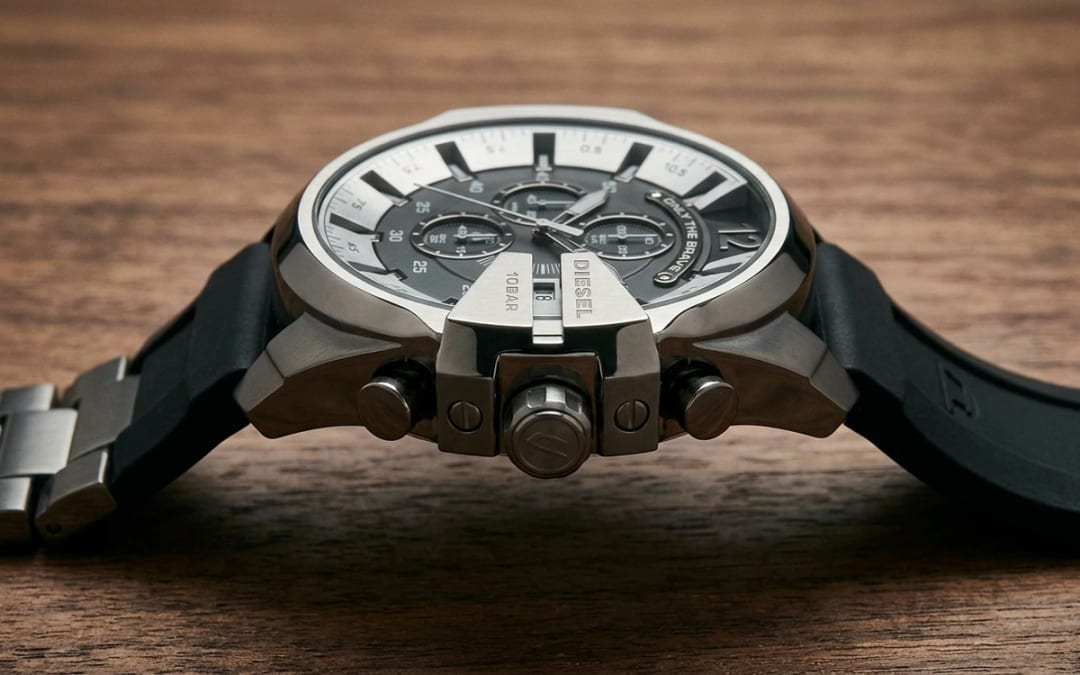 Profil tranche — Montre Diesel Oversized Homme : Guide Complet des Montres XXL