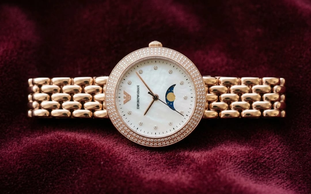 Macro cadran — Montre Emporio Armani femme : le guide complet pour choisir sa montre élégante et tendance