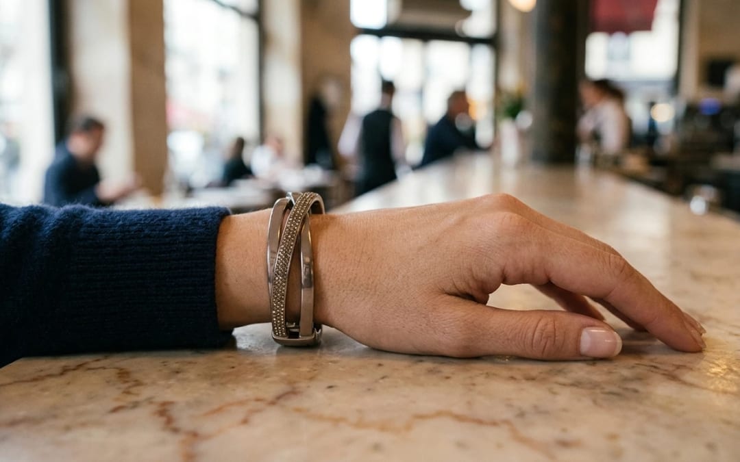 Wrist-shot — Montre Michael Kors Chronographe Femme : Fonctionnalité et Style au Poignet