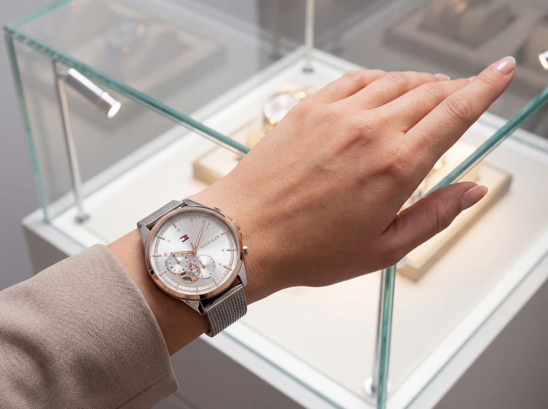 Illustration : Montre Tommy Hilfiger Mesh Femme : Le Guide Complet du Bracelet Mailles