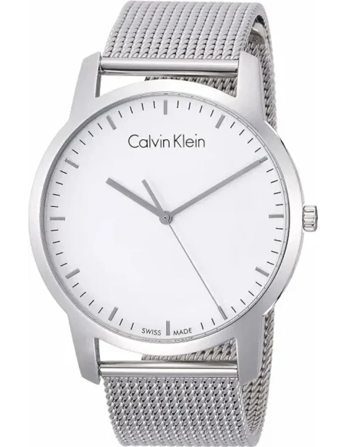 Calvin Klein K2G2G126 Stainless Steel Milanese Mesh Grey Dial Men's Watch