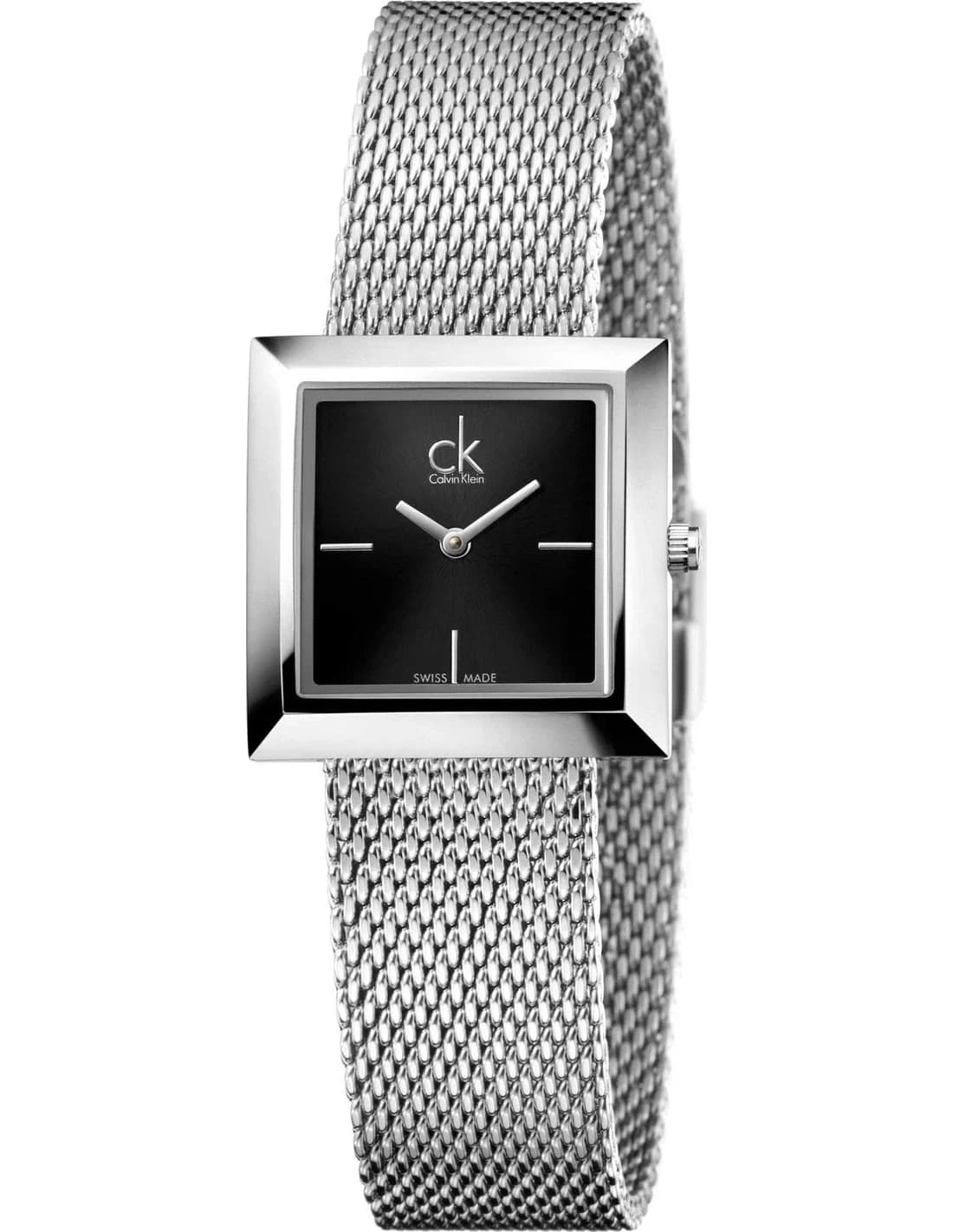 Calvin Klein K3R23121 Milanese Mesh Silver Women's Watch Swiss Made