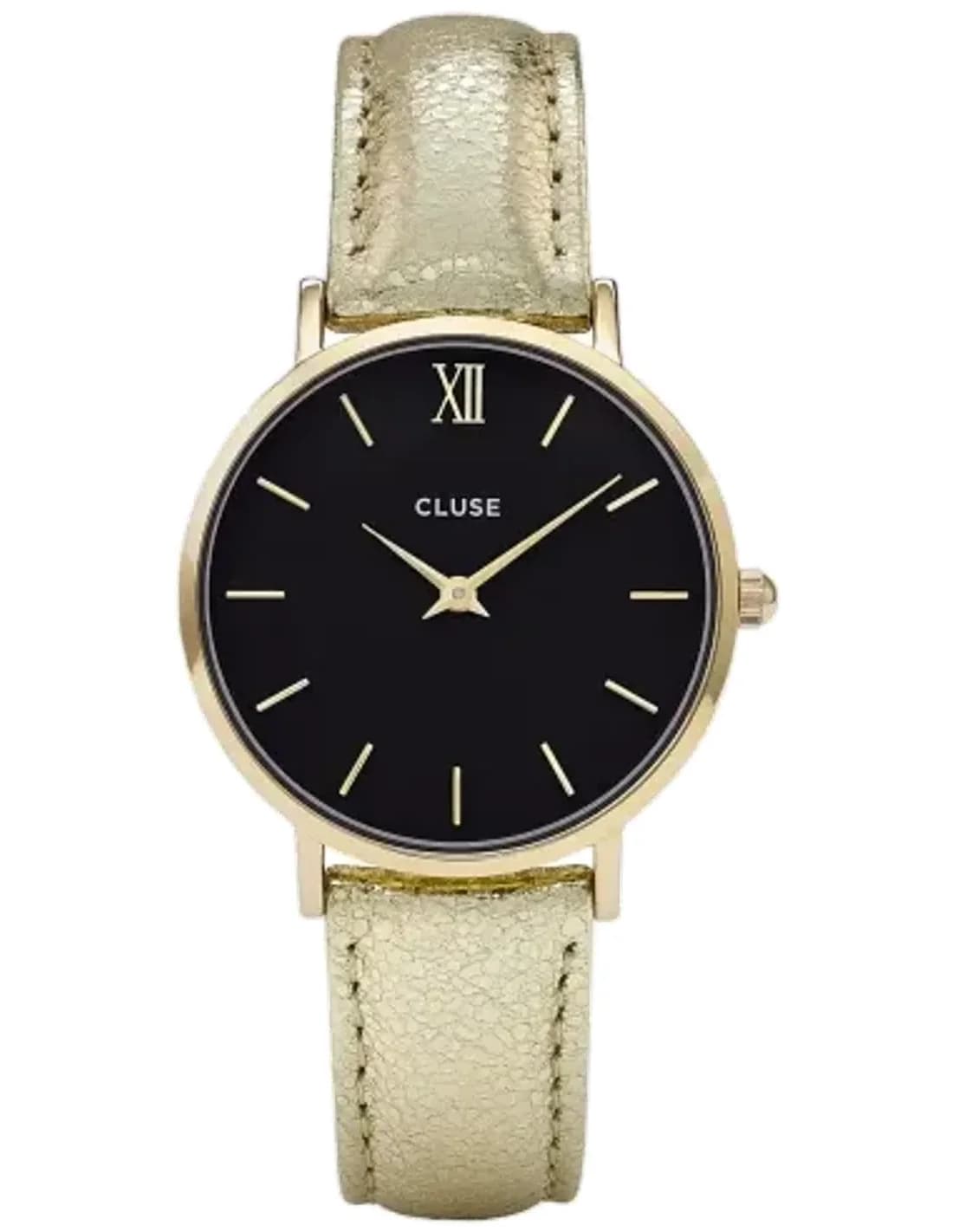 Cluse CL30037 Gold Leather Strap Women's Watch
