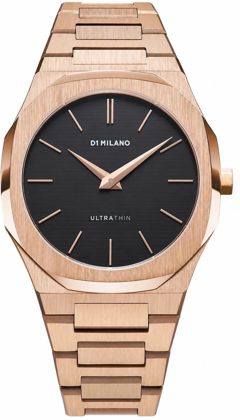 D1 Milano Ultra Thin D1-UTBJ16 Men's Watch Rose Gold Stainless Steel Bracelet