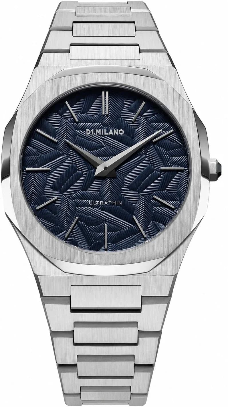 D1 Milano Ultra Thin D1-UTBJ35 Men's Watch Silver Dial Stainless Steel Bracelet