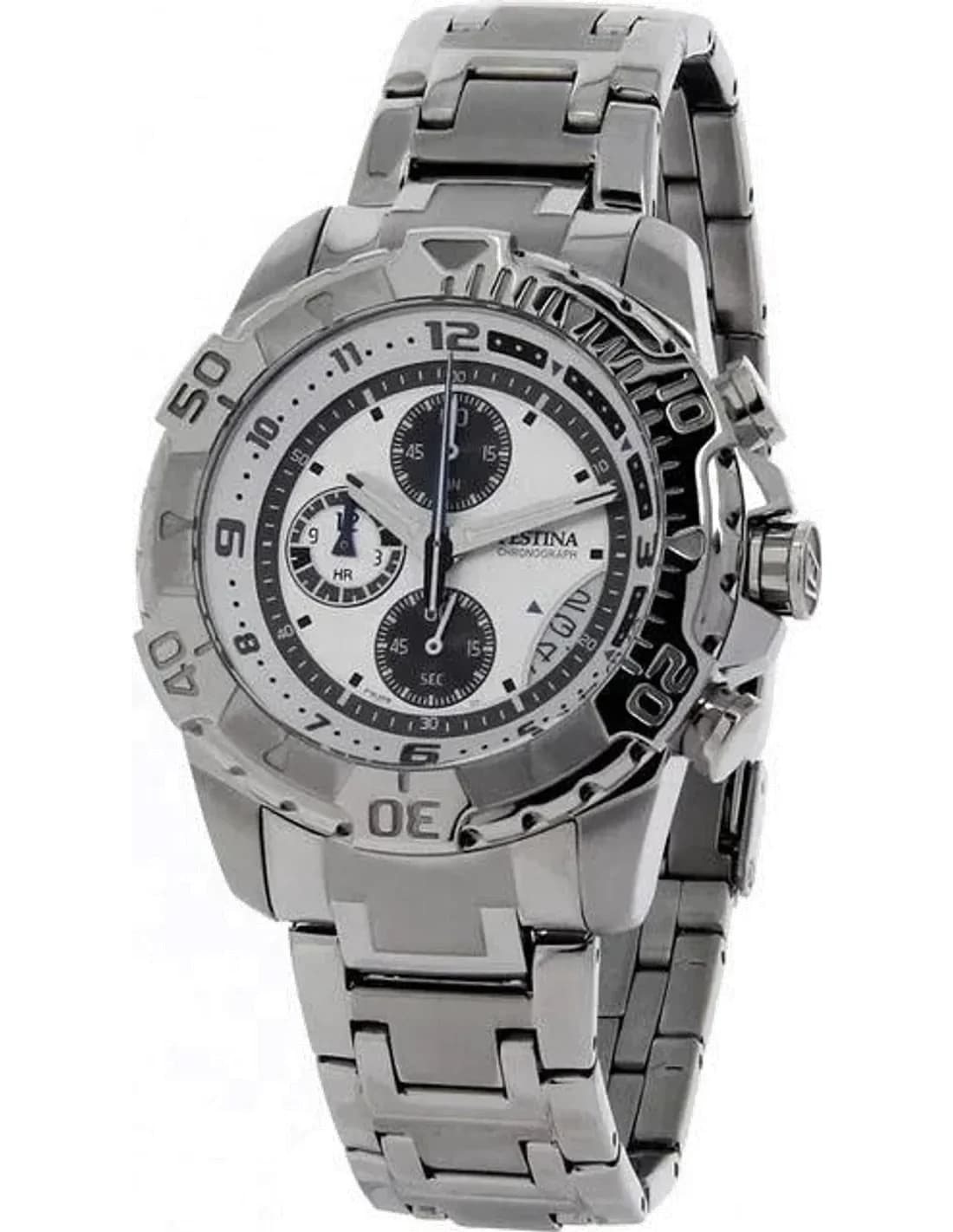 Festina F16358/1 Chronograph Silver Stainless Steel Men's Watch