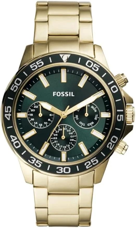 Fossil Bannon BQ2493 Men's Watch with Gold Stainless Steel Bracelet