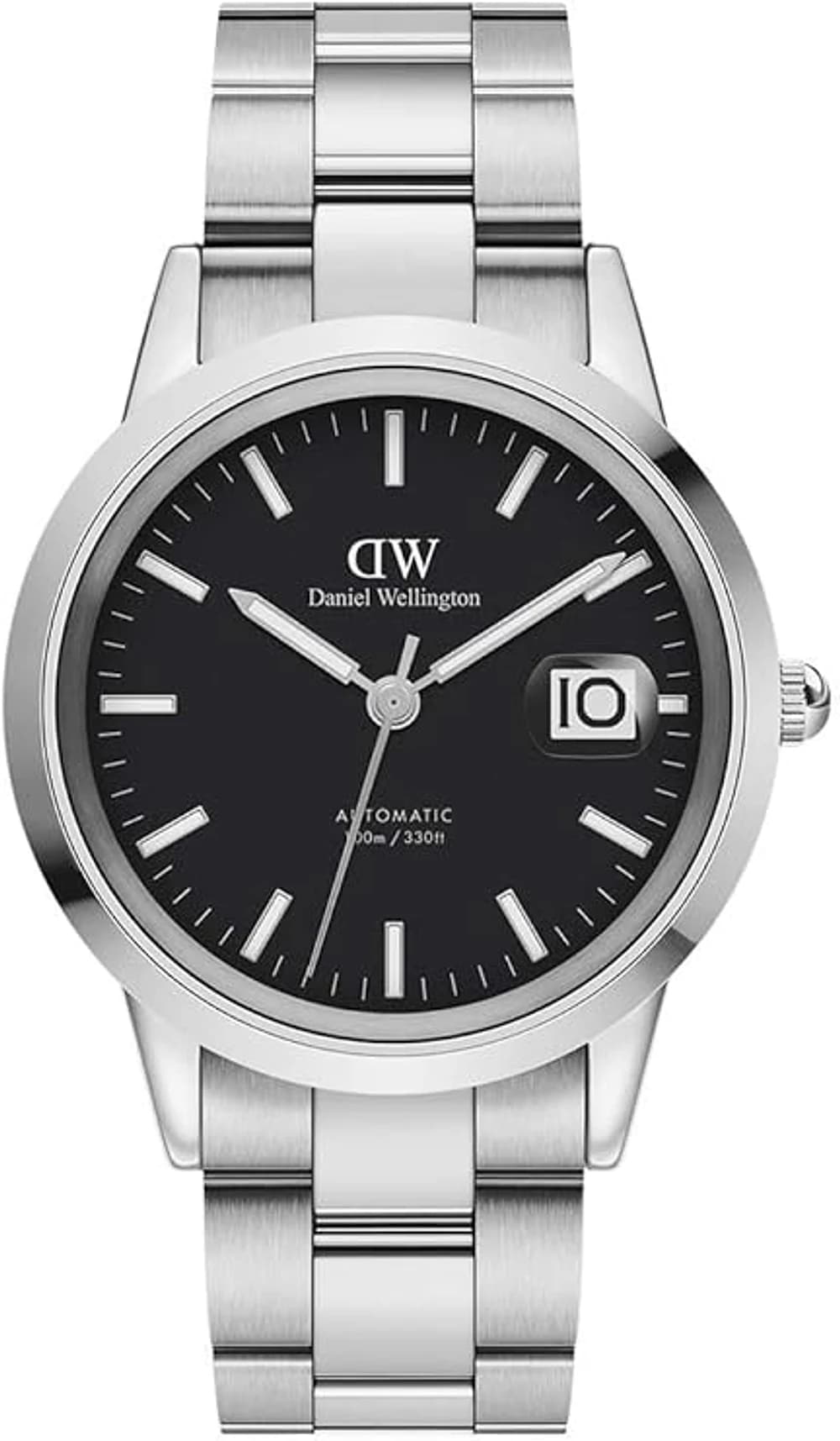 Montre Daniel Wellington DW00100482 unisexe cadran noir bracelet acier inoxydable