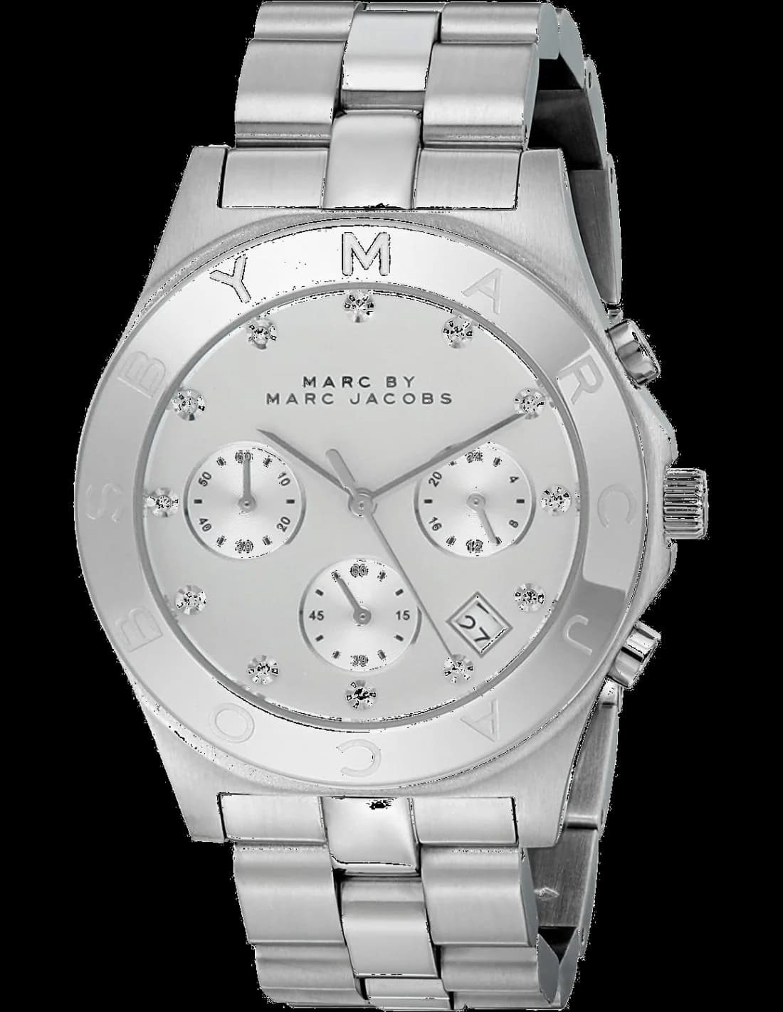 Marc Jacobs MBM3100 Chronograph Stainless Steel Stone Index Men's Watch