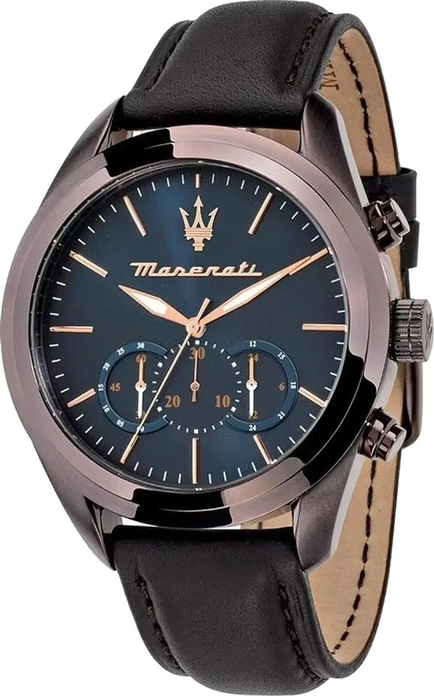 Maserati R8871612008 Brown Leather Men's Watch