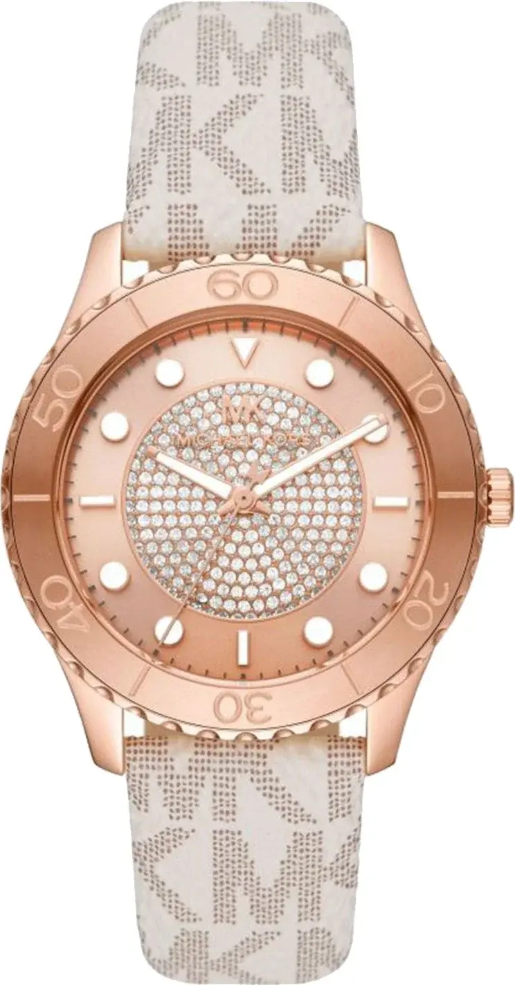 Montre Michael Kors MK6980 femme cadran or rose bracelet cuir